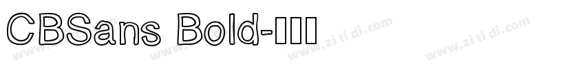 CBSans Bold字体转换